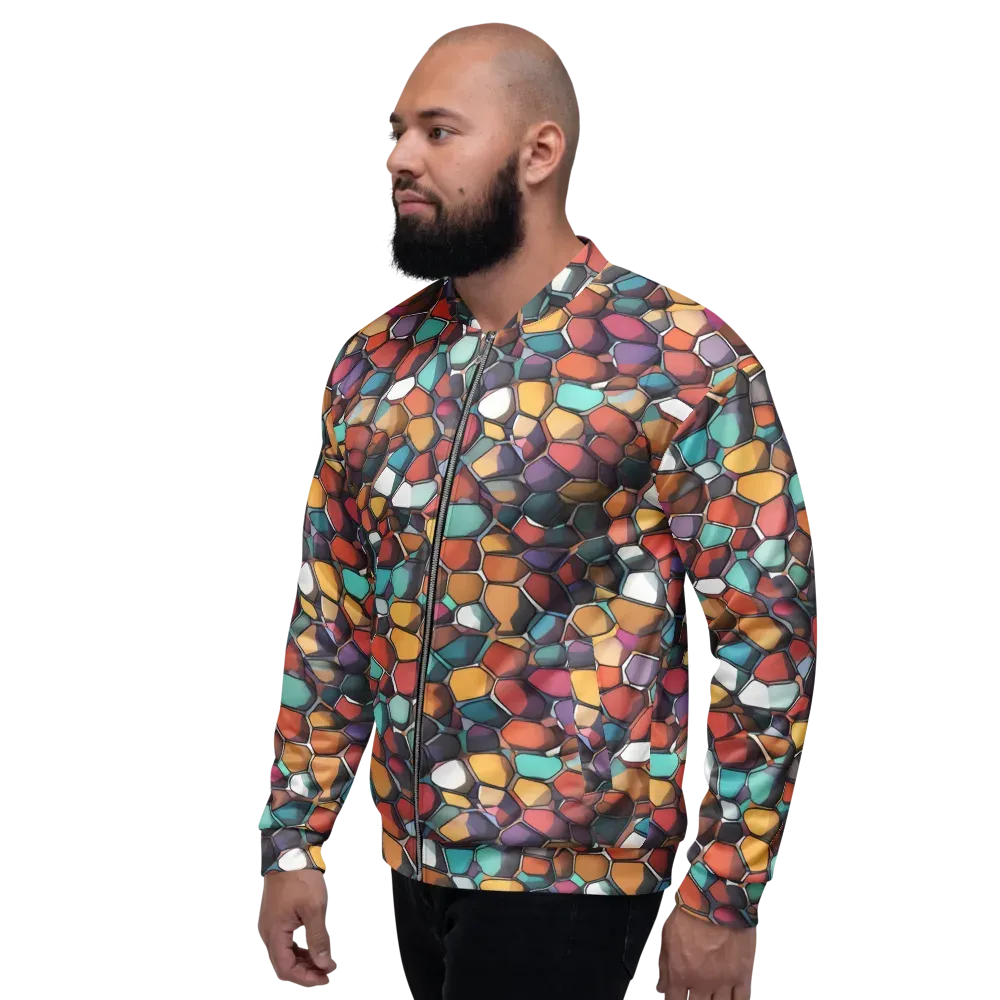 Prism Pebble on Bomber Jacket — Left