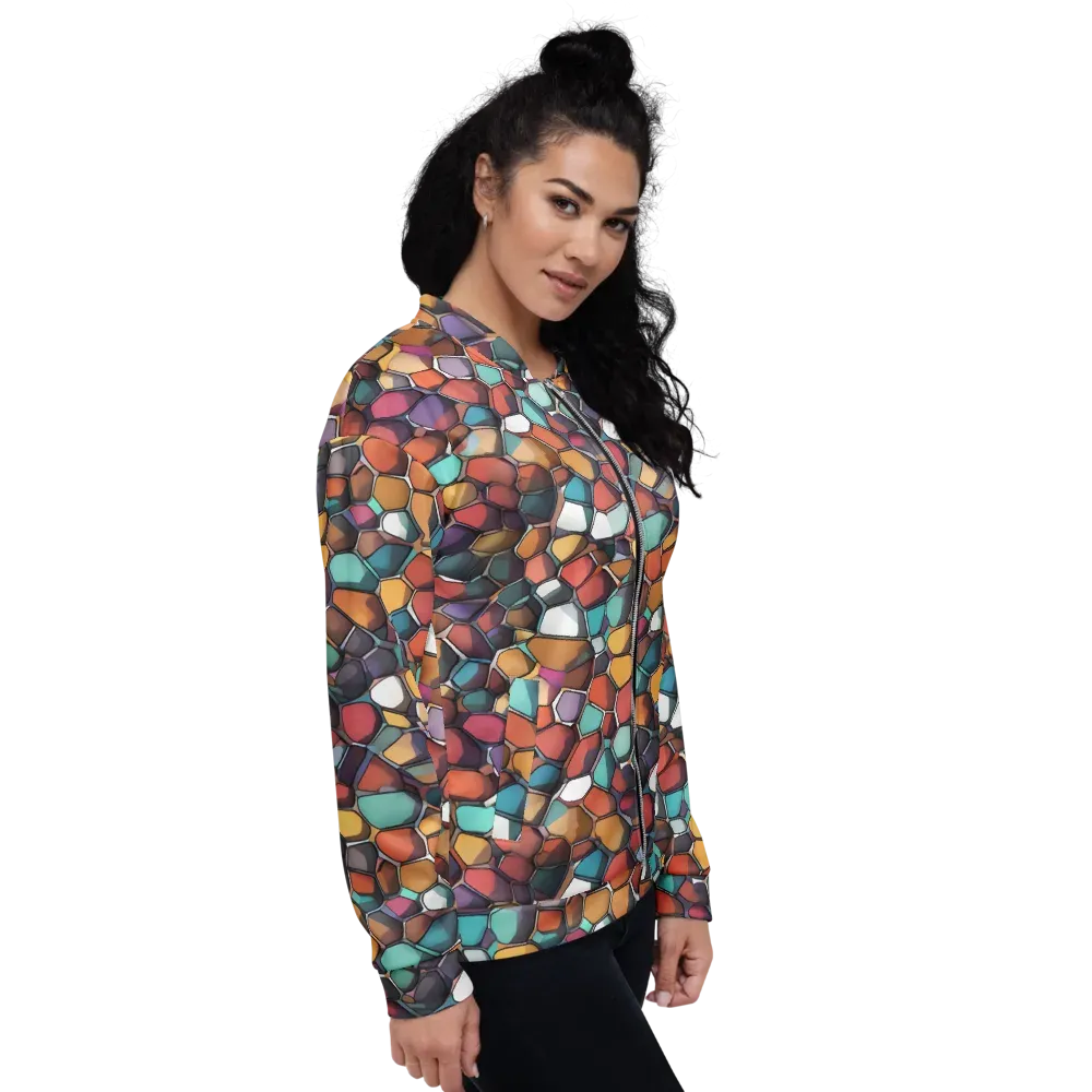 Prism Pebble on Bomber Jacket — Right