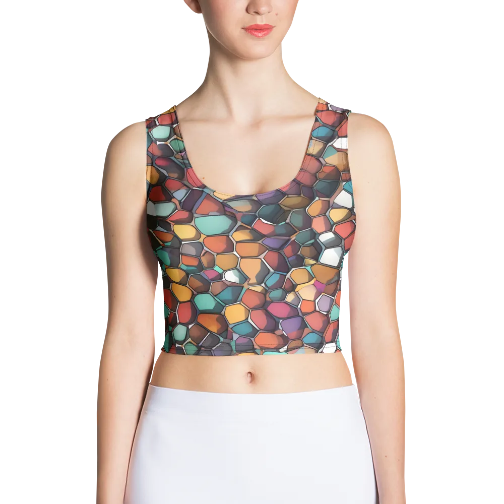 Prism Pebble on Crop Top — Front