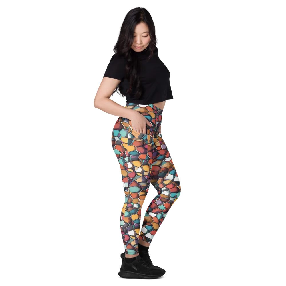 Prism Pebble on Leggings with Pockets — Right