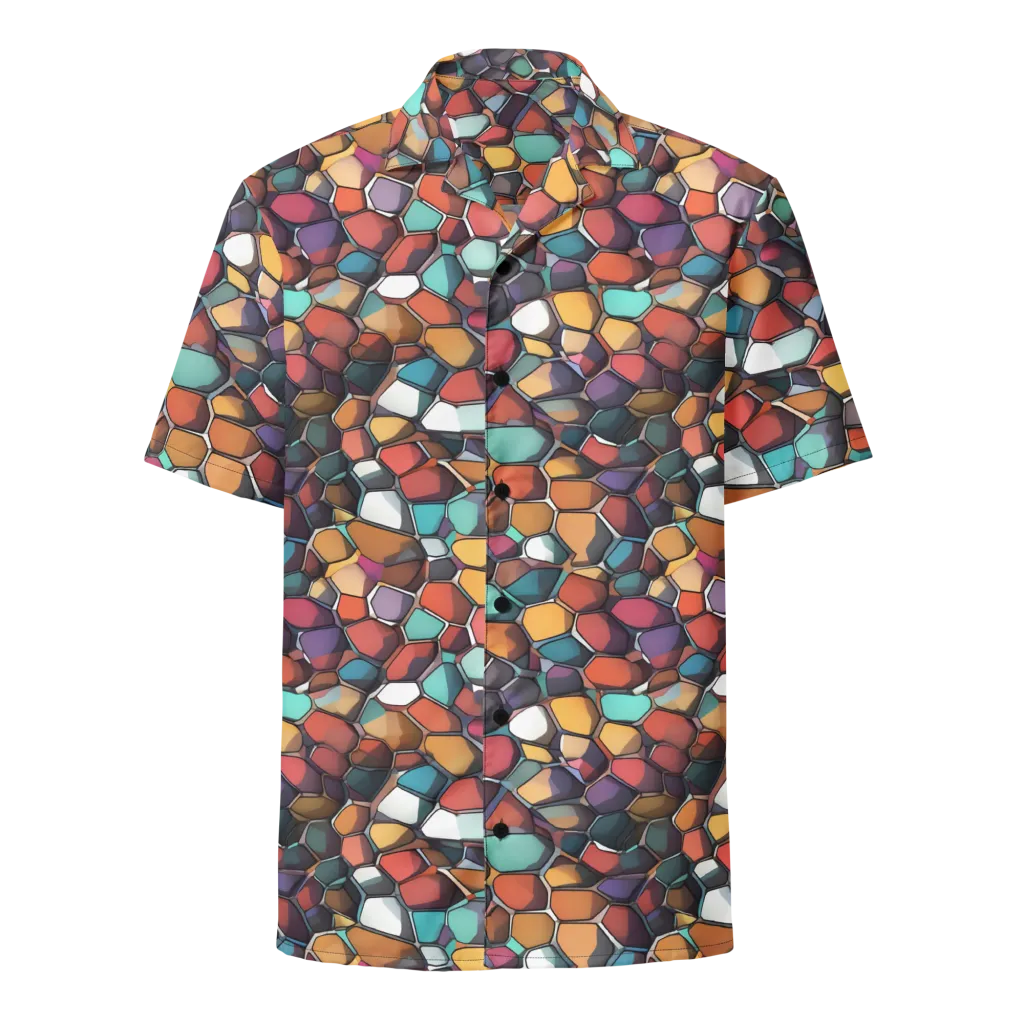 Prism Pebble on Button Shirt — Front