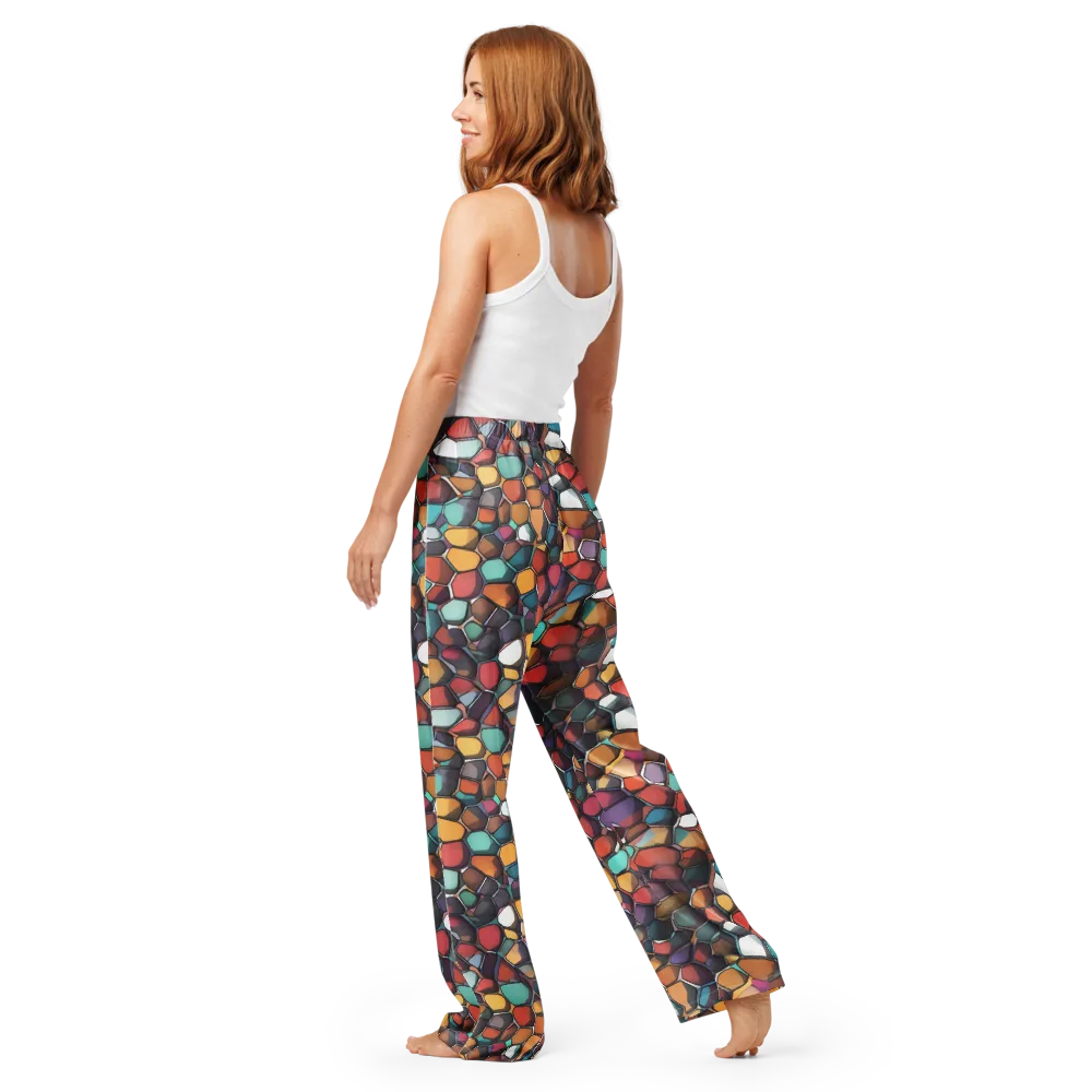 Prism Pebble on Women's Pajama Pants — Back
