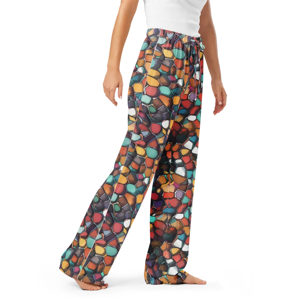 Prism Pebble on Women's Pajama Pants — Right Front
