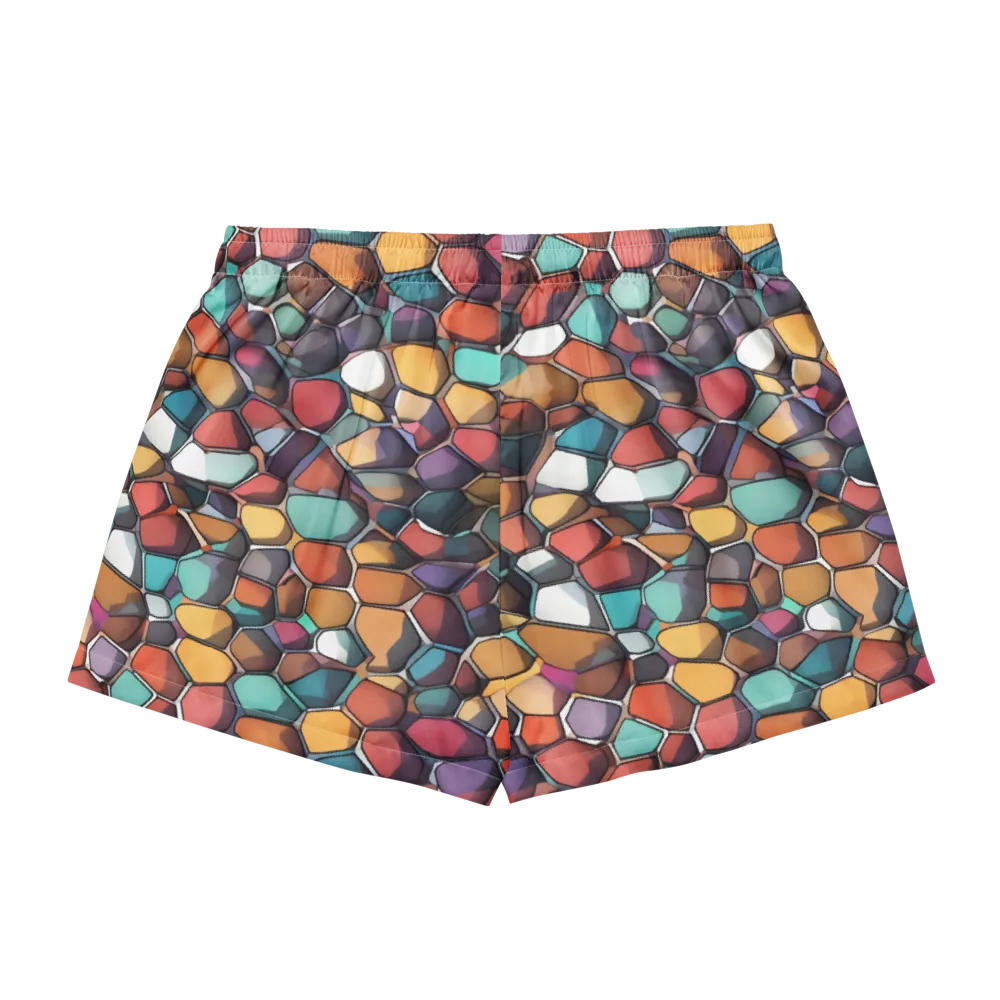 Prism Pebble on Women's Pajama Shorts — Back