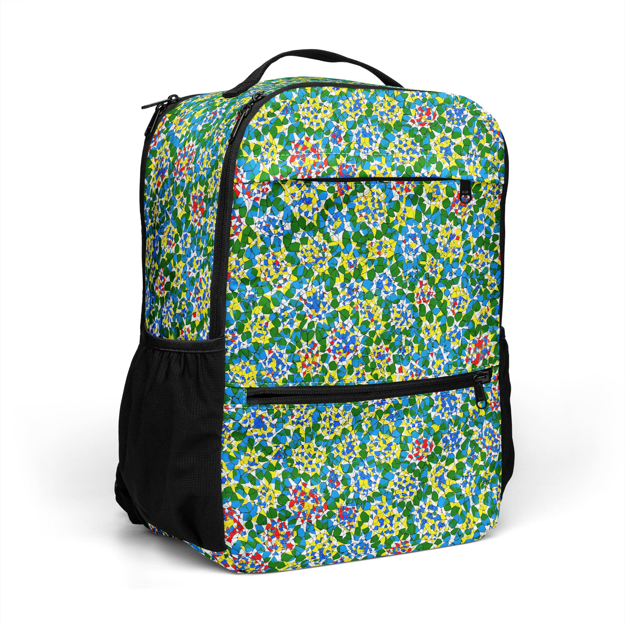 Chromatic Pebble Garden on Utility Backpack — Right Front