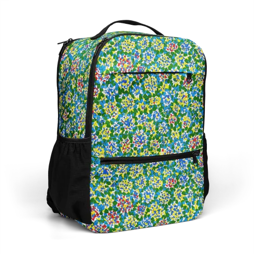 Chromatic Pebble Garden on a Utility Backpack
