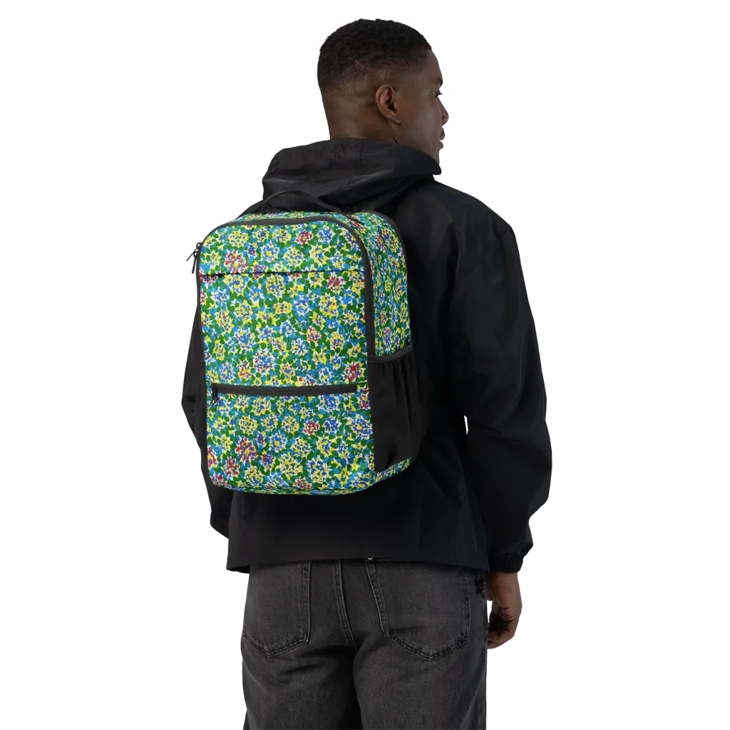Chromatic Pebble Garden on Utility Backpack — Back