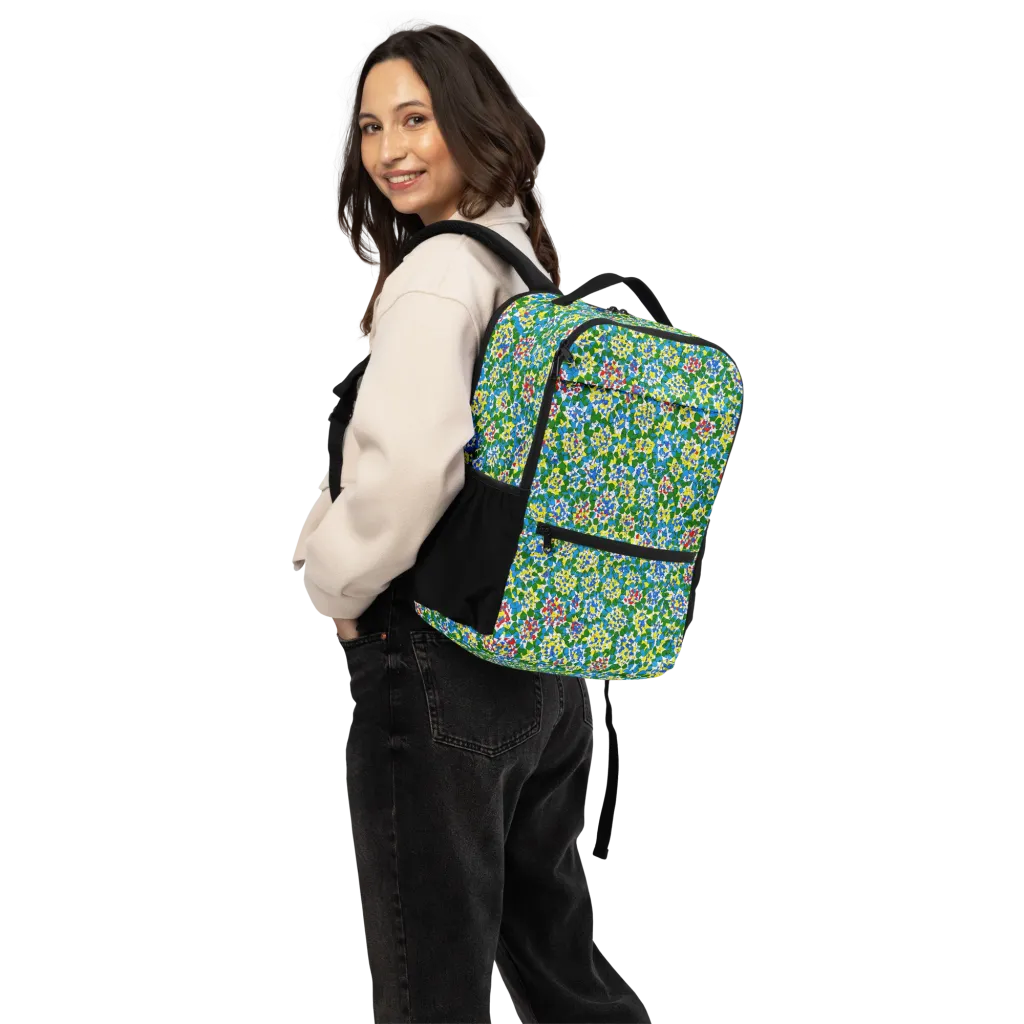 Chromatic Pebble Garden on Utility Backpack — Back
