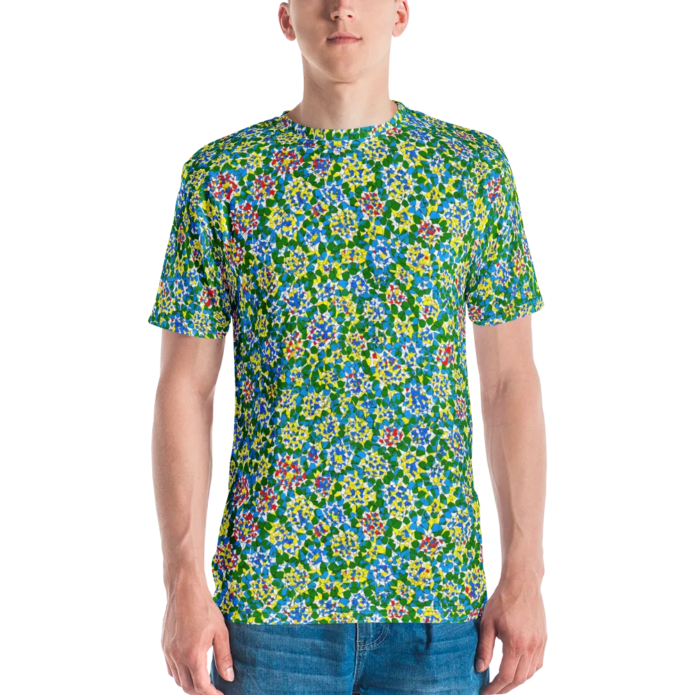 Chromatic Pebble Garden on Men's Crew Neck T-Shirt — Front