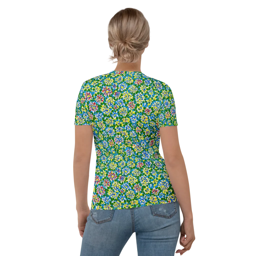 Chromatic Pebble Garden on Women's Crew Neck T-Shirt — Back