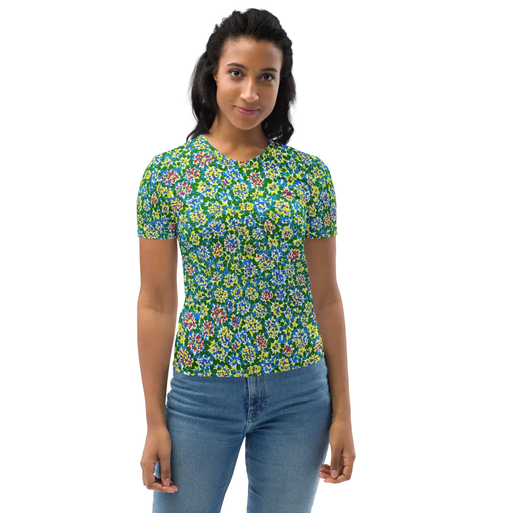Chromatic Pebble Garden on Women's Crew Neck T-Shirt — Front