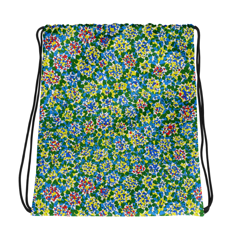 Chromatic Pebble Garden on Drawstring Bag — Photo