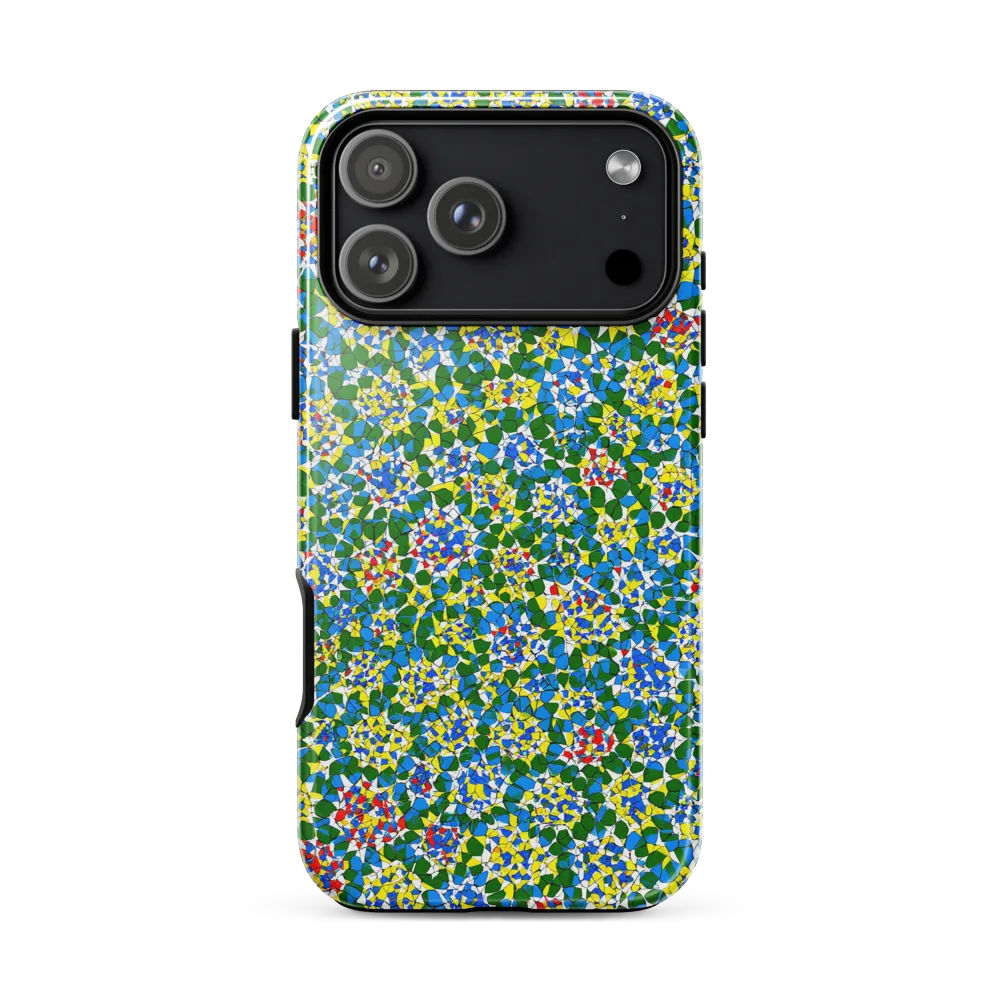Chromatic Pebble Garden on Tough Case for iPhone® — Front