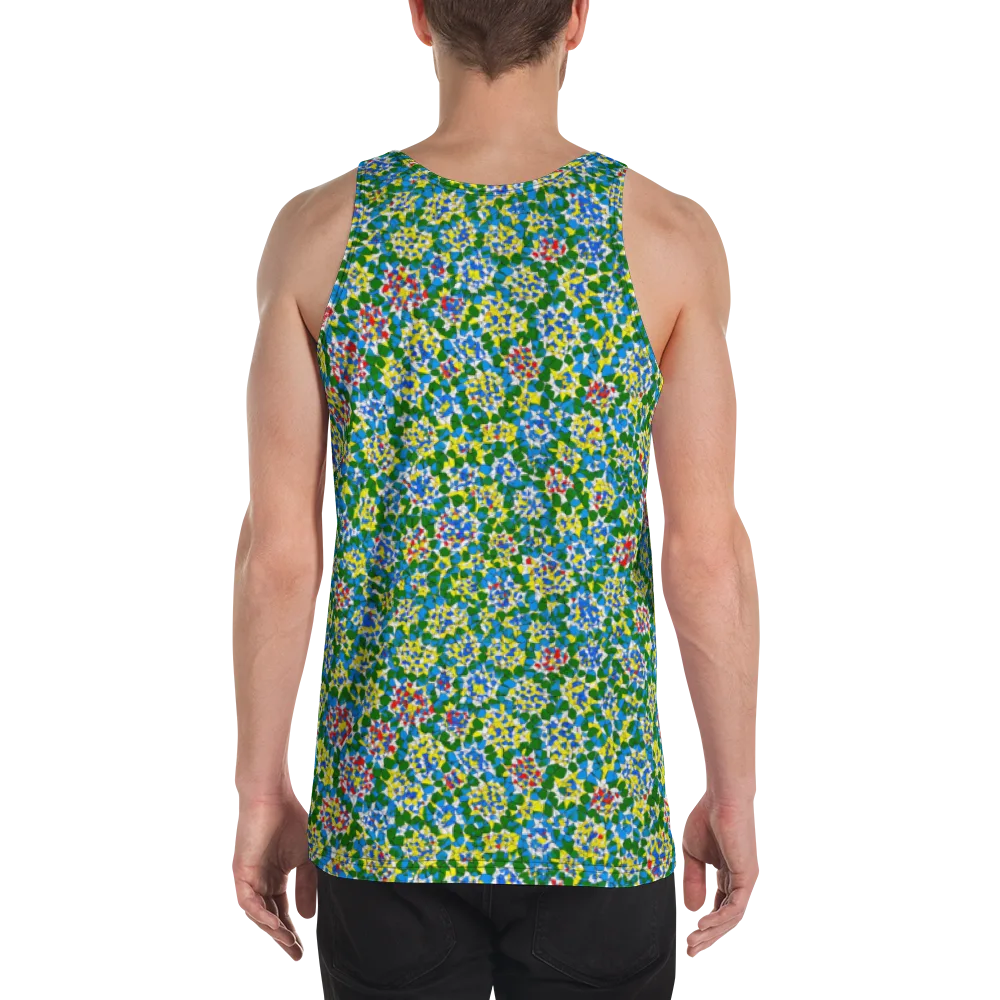 Chromatic Pebble Garden on Men's Tank Top — Back