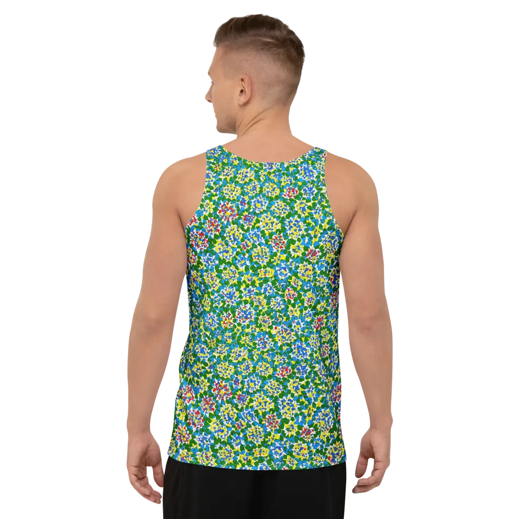 Chromatic Pebble Garden on Men's Tank Top — Back