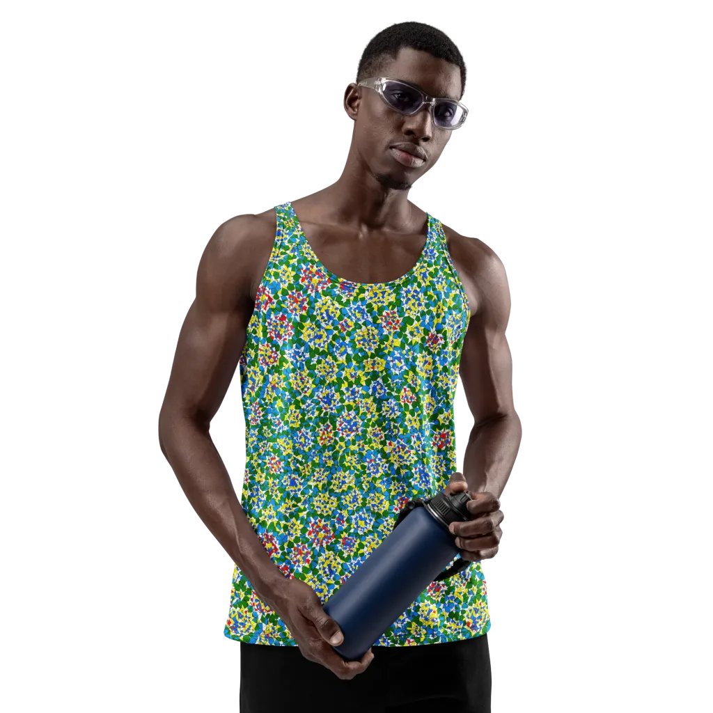 Chromatic Pebble Garden on Men's Tank Top — Front