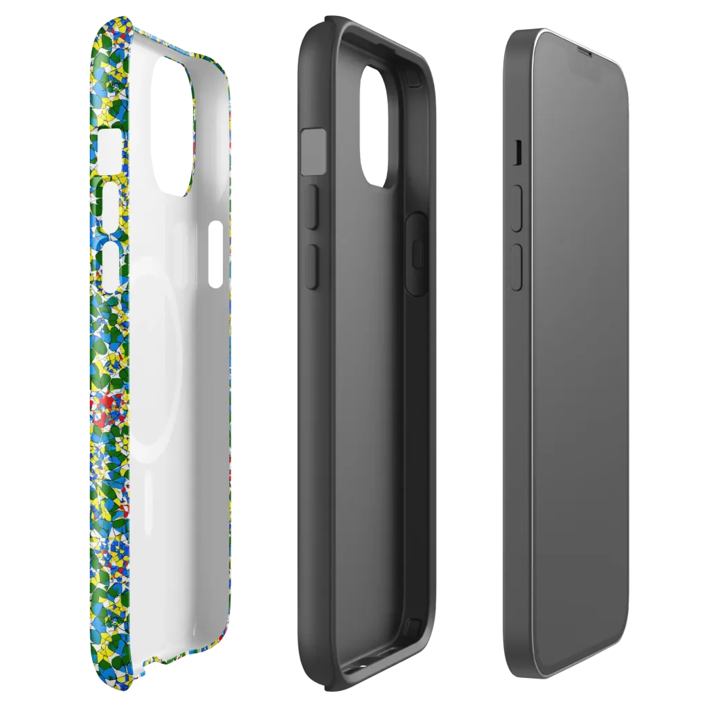 Chromatic Pebble Garden on MagSafe Tough Case for iPhone® — Front