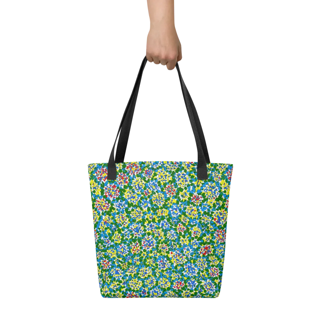 Chromatic Pebble Garden on Tote Bag — Front