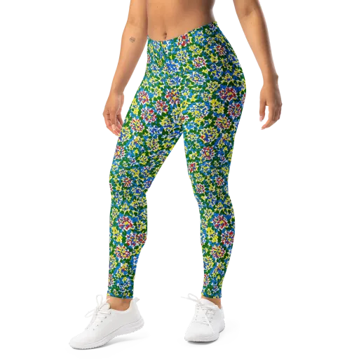 Chromatic Pebble Garden on a Leggings