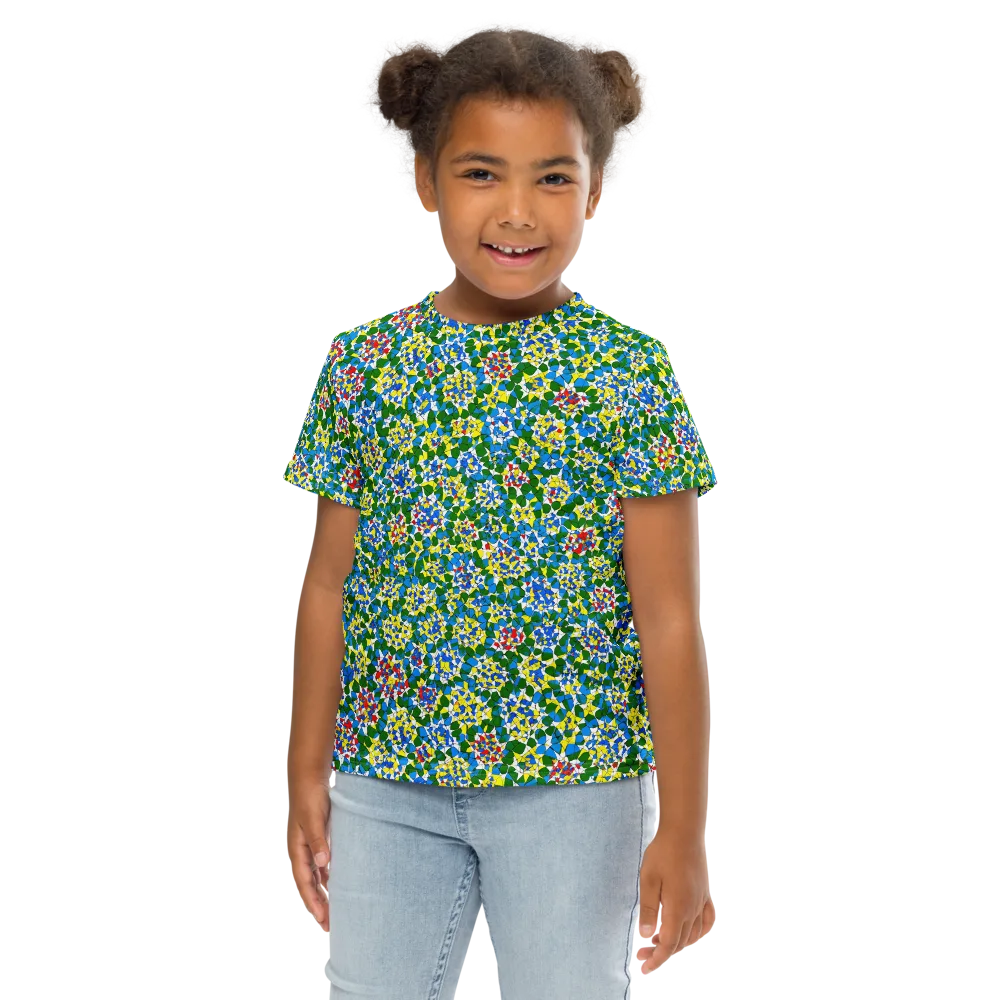 Chromatic Pebble Garden on Kids Crew Neck T-Shirt — Front
