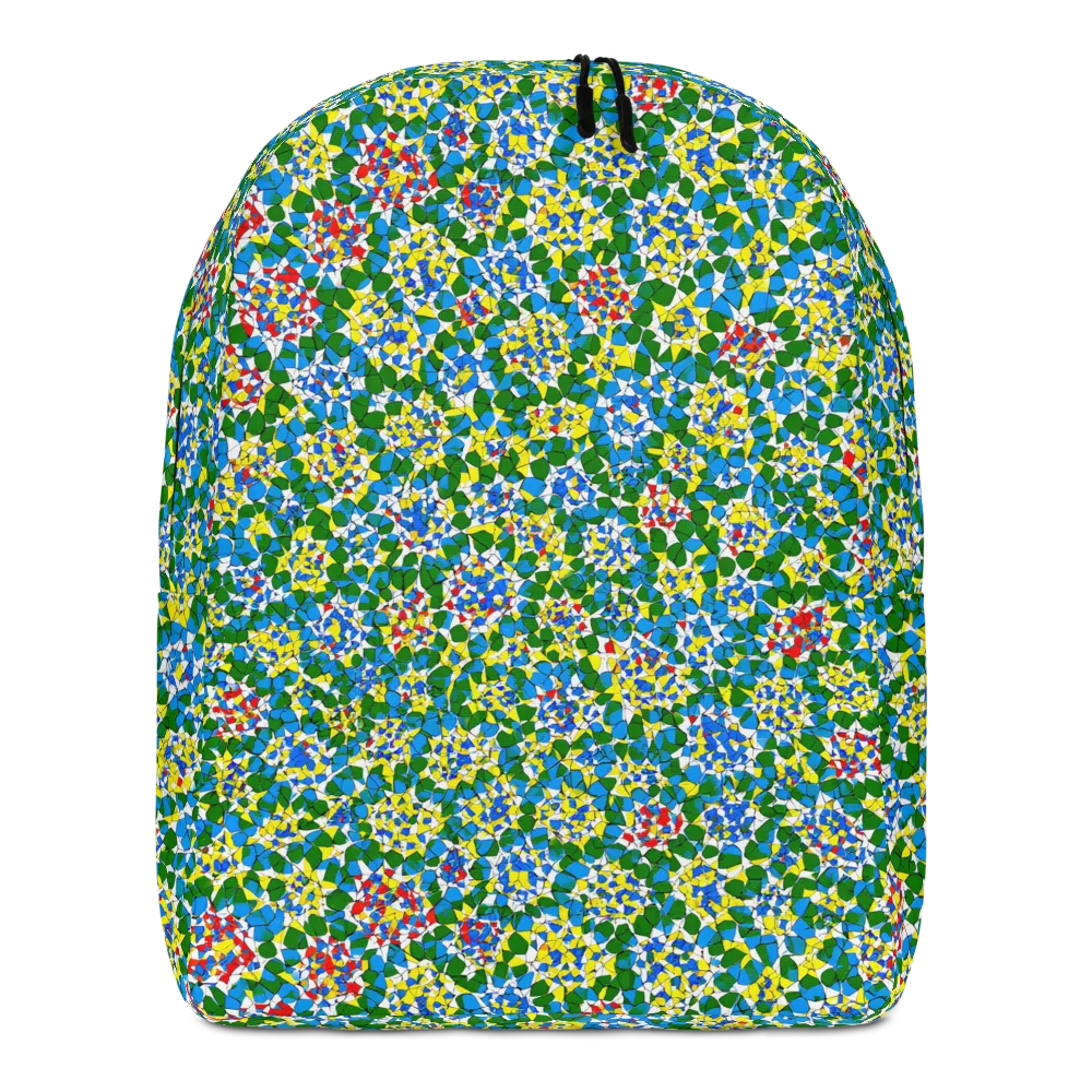 Chromatic Pebble Garden on Minimalist Backpack — Front