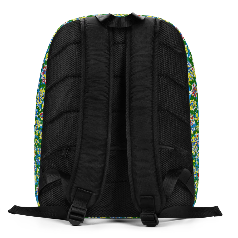 Chromatic Pebble Garden on Minimalist Backpack — Back
