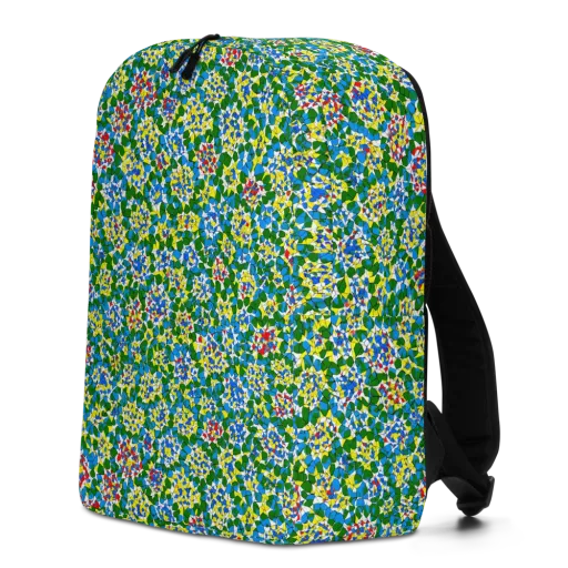 Chromatic Pebble Garden on a Minimalist Backpack