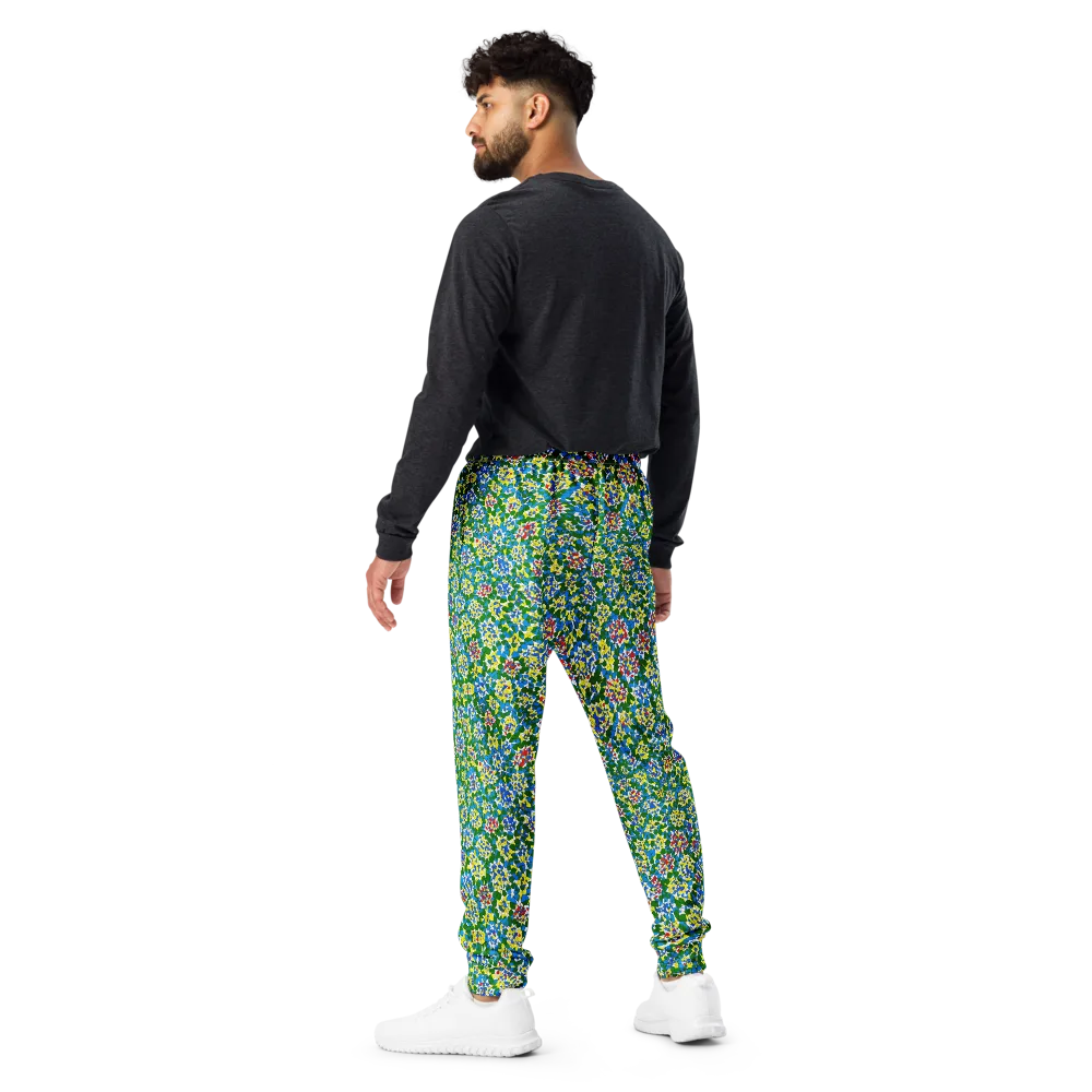 Chromatic Pebble Garden on Men's Joggers — Back