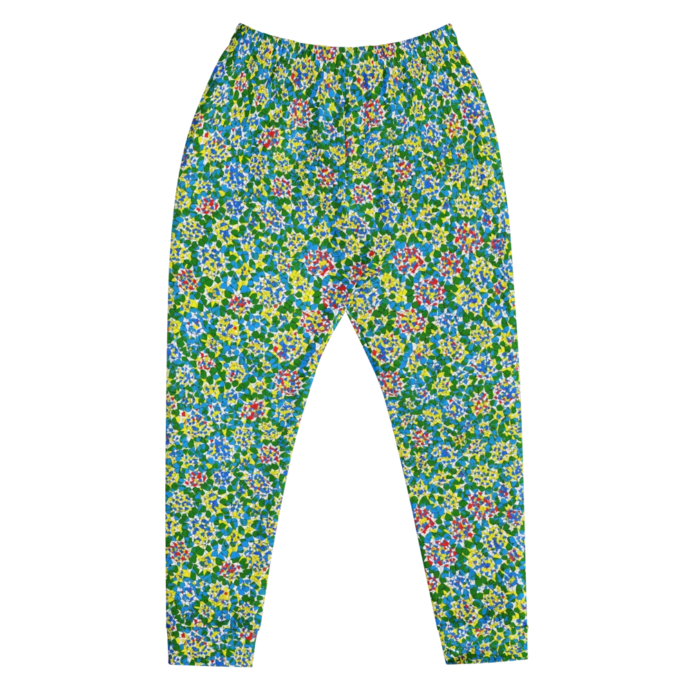 Chromatic Pebble Garden on Men's Joggers — Front