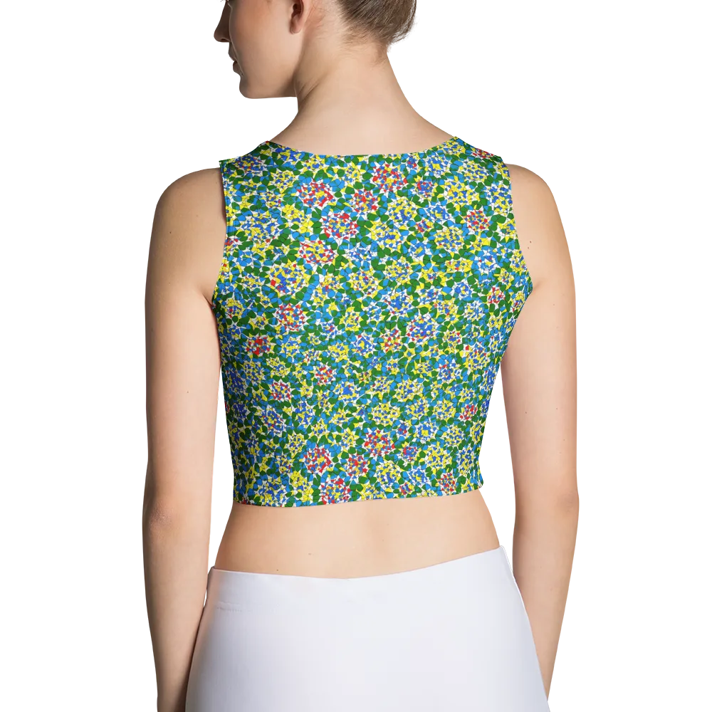 Chromatic Pebble Garden on Crop Top — Back