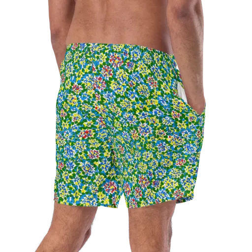 Chromatic Pebble Garden on a Swim Trunks