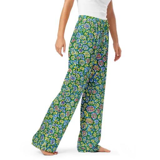 Chromatic Pebble Garden on a Women's Pajama Pants