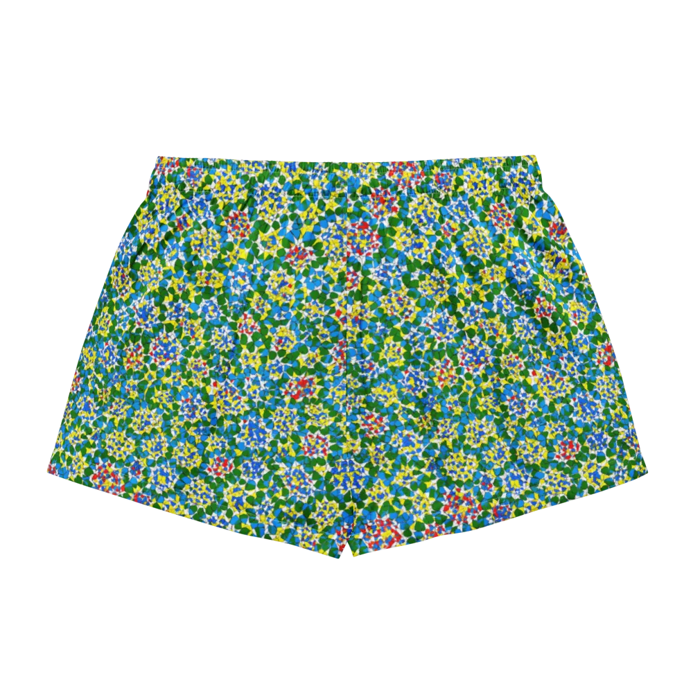 Chromatic Pebble Garden on Women's Pajama Shorts — Back