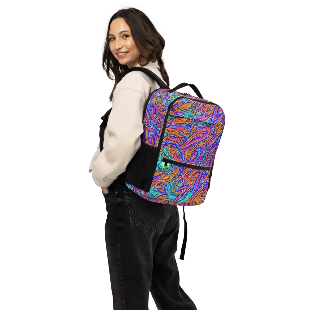 Vivid Melt on Utility Backpack — Back