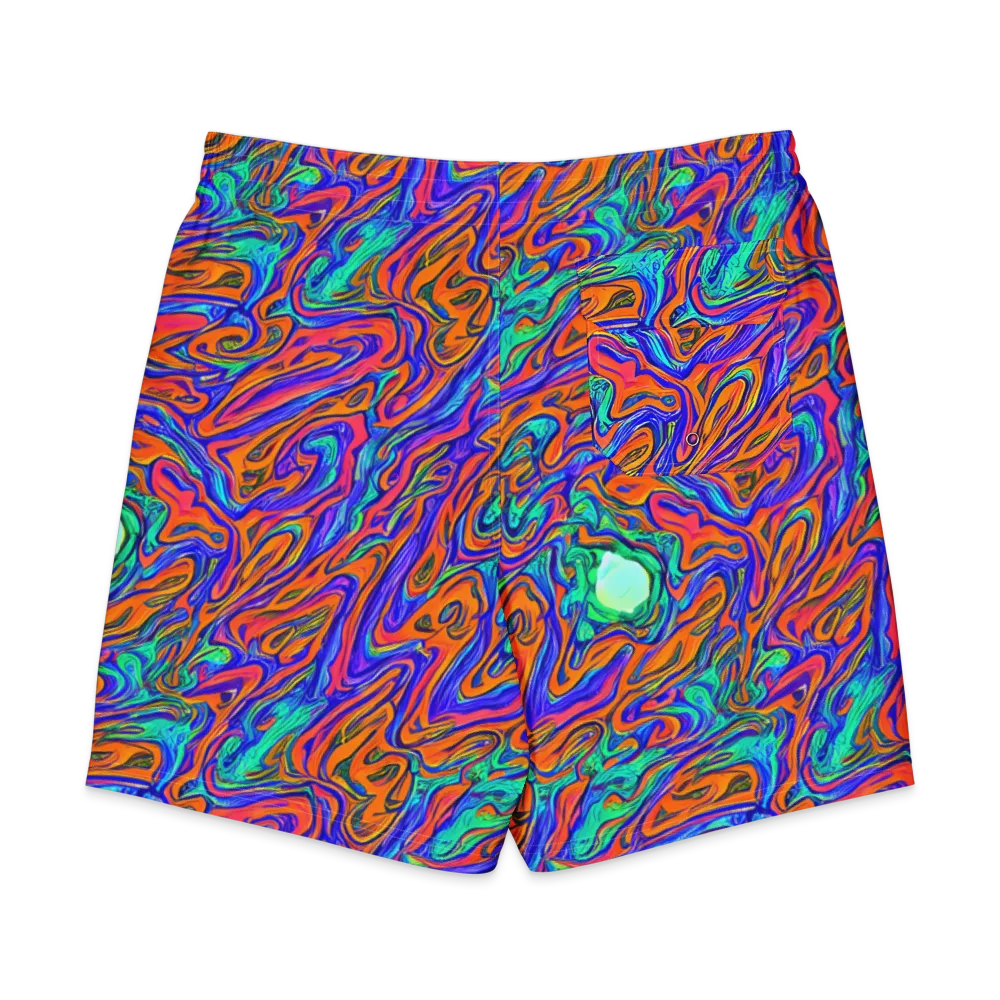 Vivid Melt on Men's Board Shorts — Back