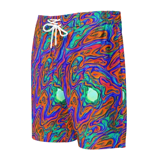 Vivid Melt on a Men's Board Shorts