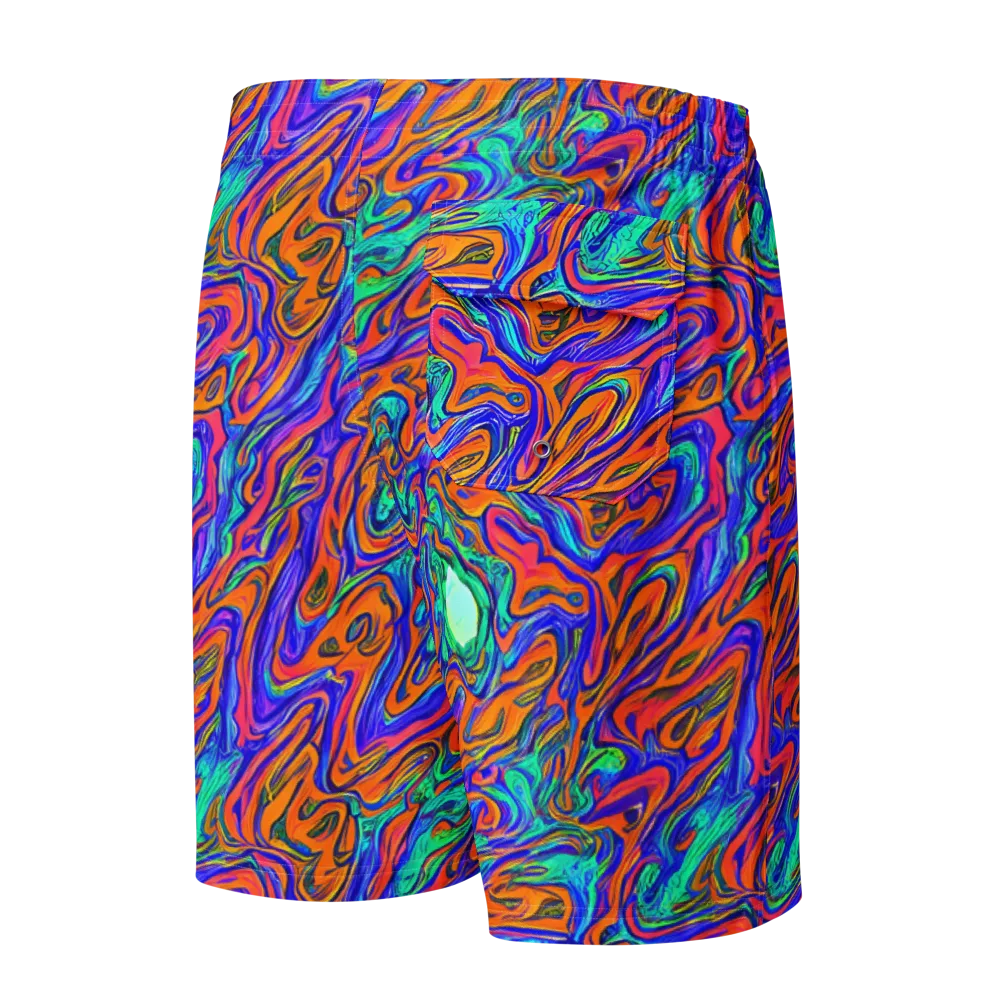 Vivid Melt on Men's Board Shorts — Back