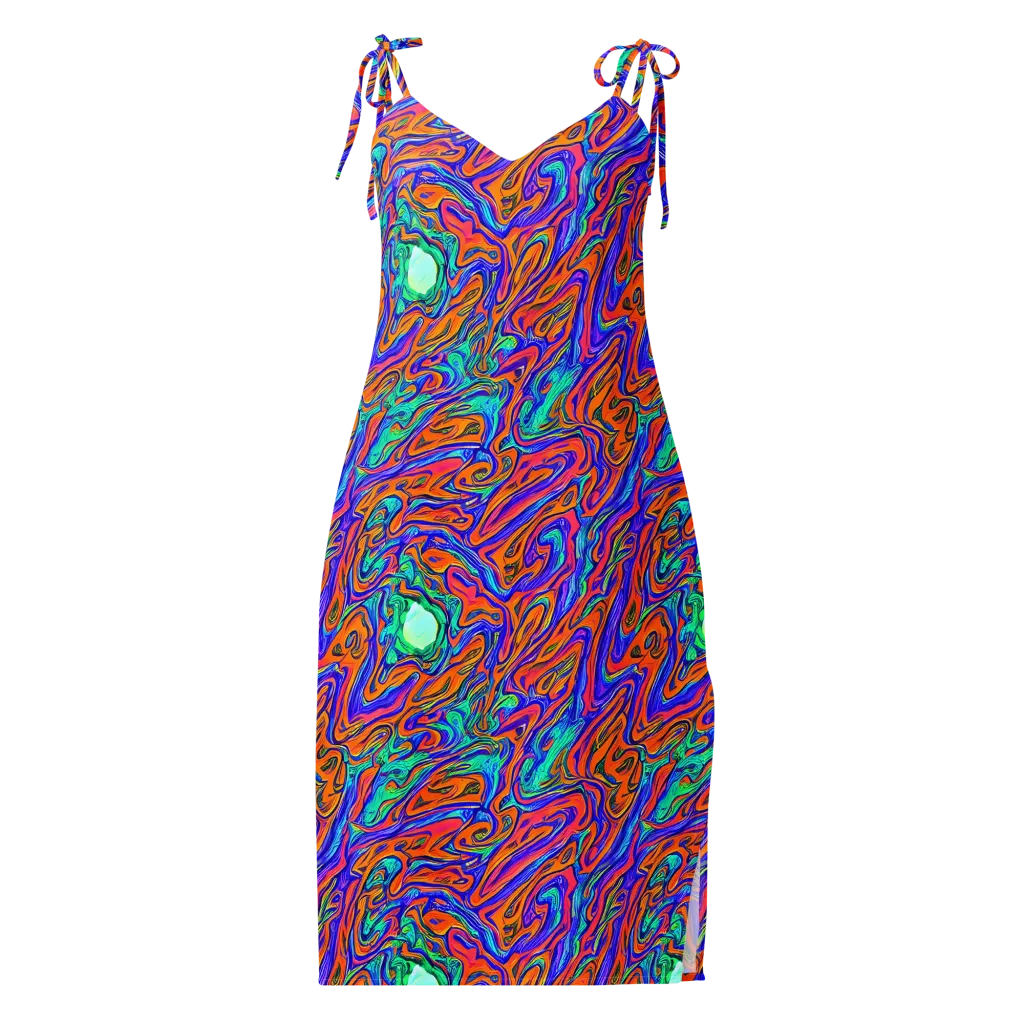 Vivid Melt on Slip Dress — Front