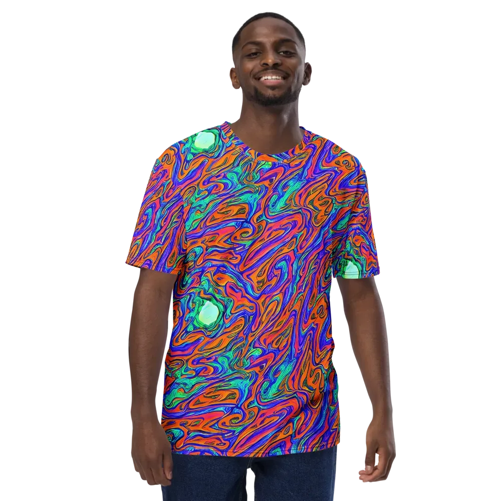Vivid Melt on Men's Crew Neck T-Shirt — Front