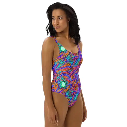 Vivid Melt on a One-Piece Swimsuit