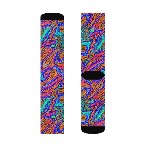 Vivid Melt on a Socks