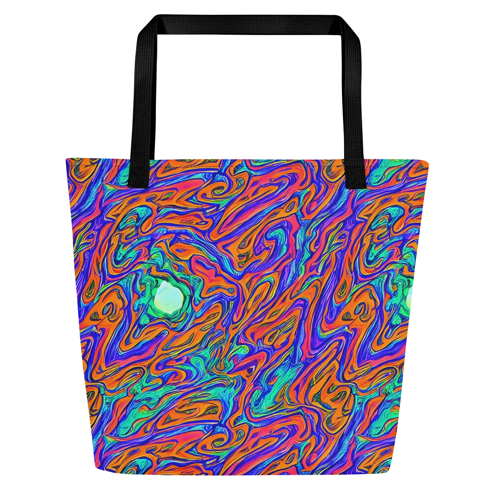 Vivid Melt on Large Tote Bag W/ Pocket — Front