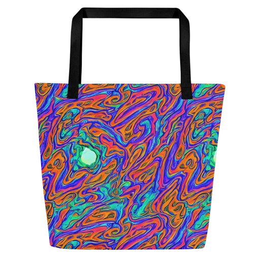 Vivid Melt on a Large Tote Bag W/ Pocket