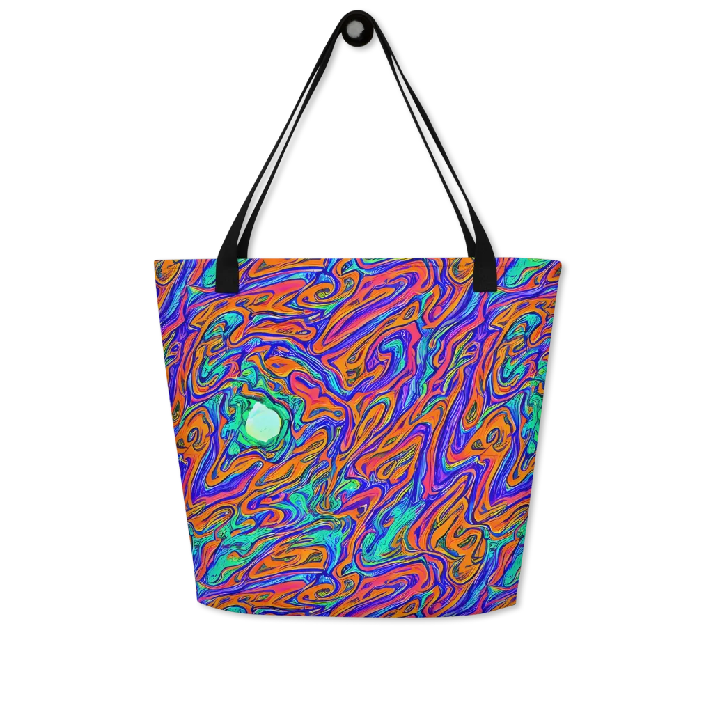 Vivid Melt on Large Tote Bag W/ Pocket — Front