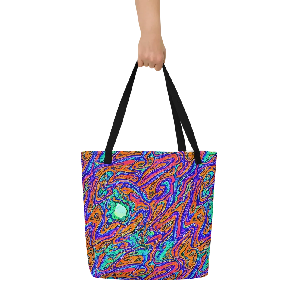 Vivid Melt on Large Tote Bag W/ Pocket — Front