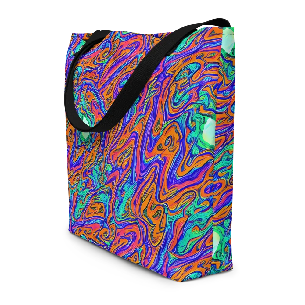 Vivid Melt on Large Tote Bag W/ Pocket — Front
