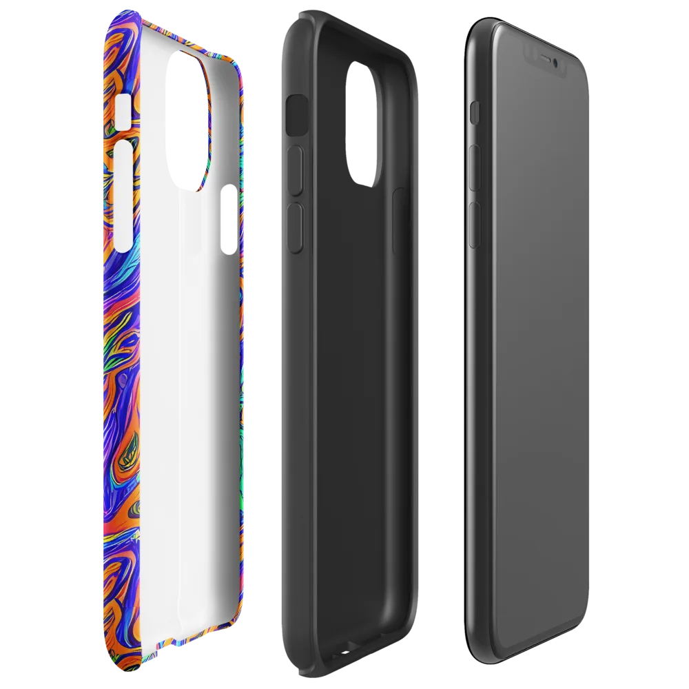 Vivid Melt on Tough Case for iPhone® — Right