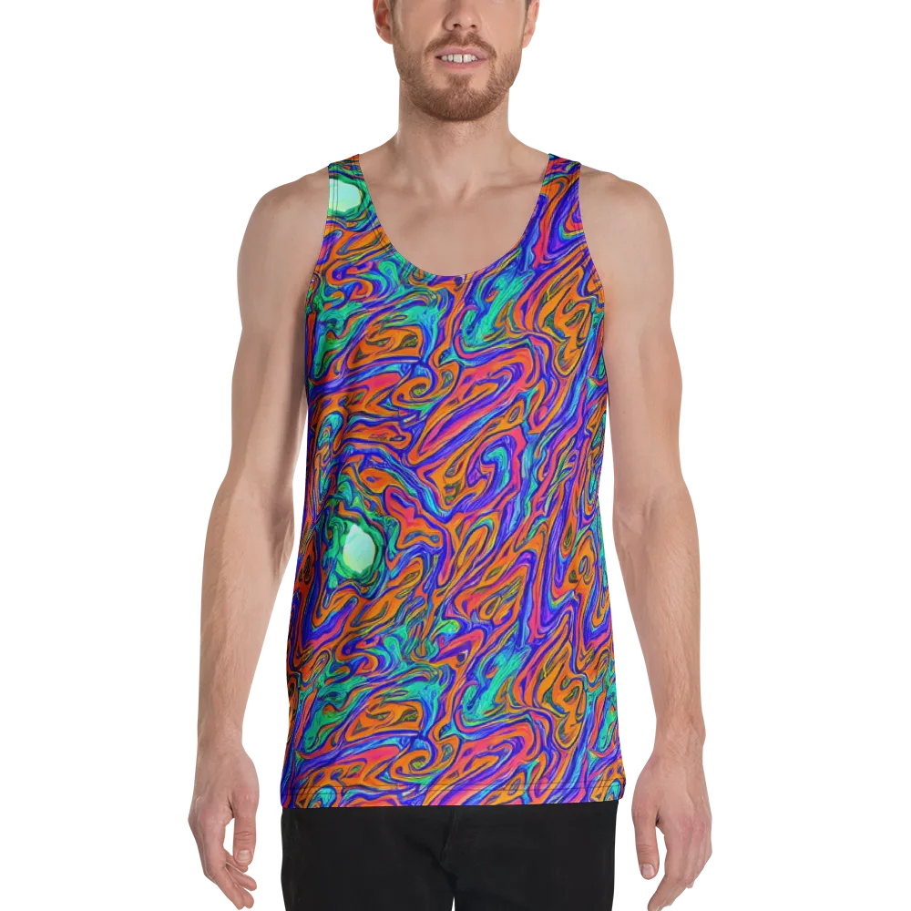 Vivid Melt on Men's Tank Top — Front