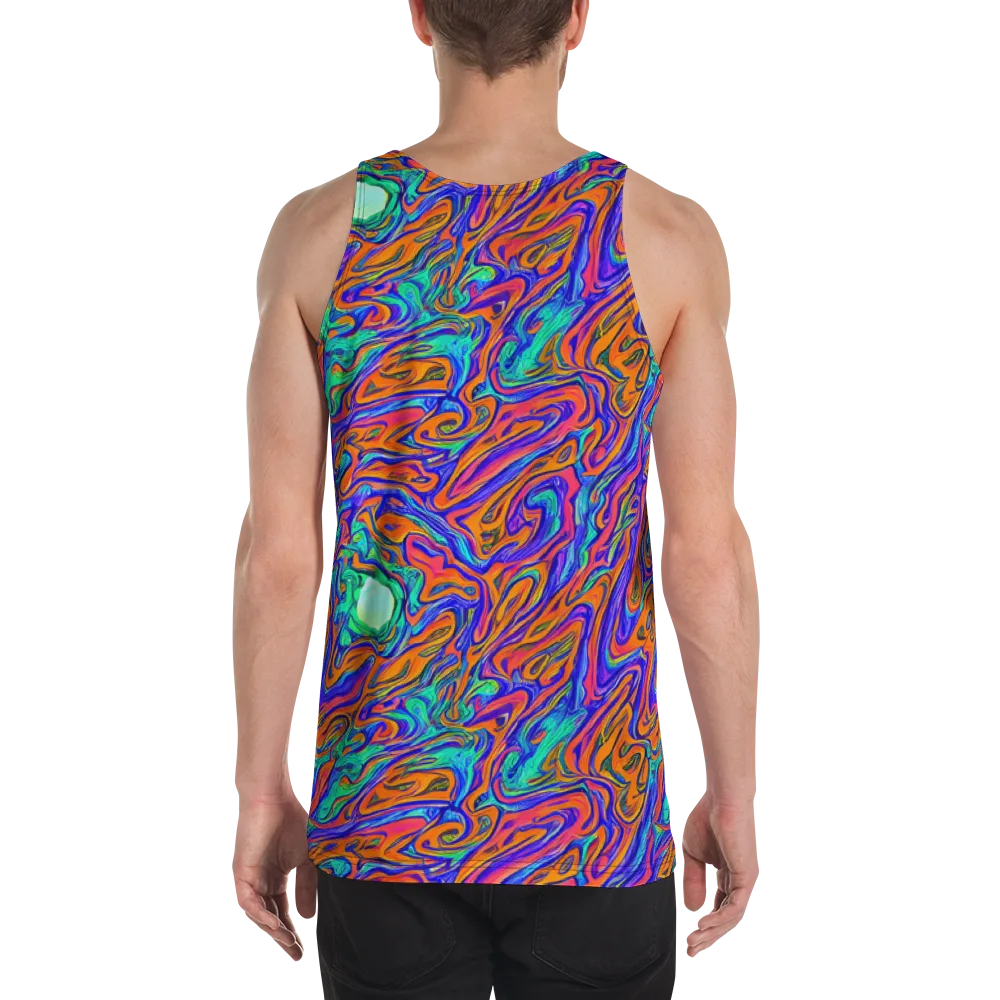 Vivid Melt on Men's Tank Top — Back