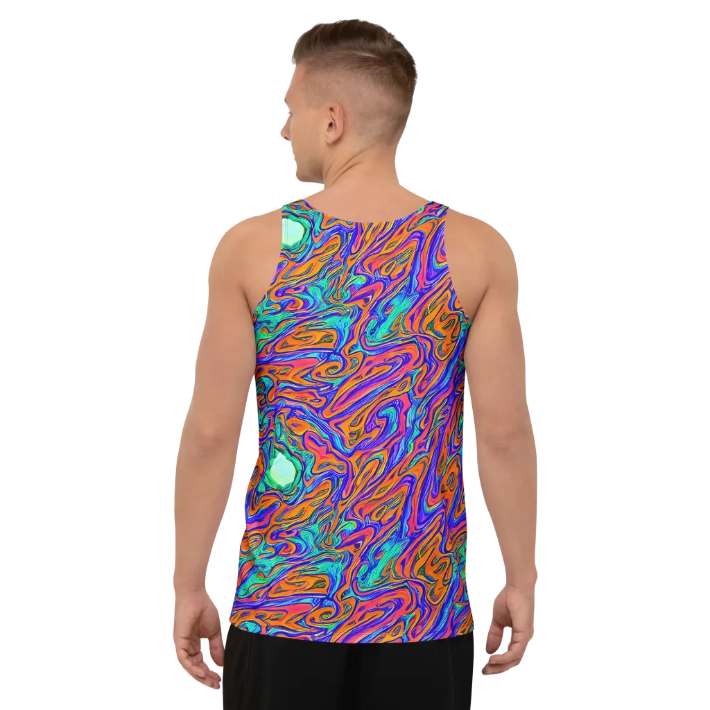 Vivid Melt on Men's Tank Top — Back